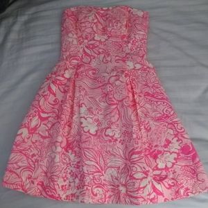 Lillly Pulitzer strapless dress 0